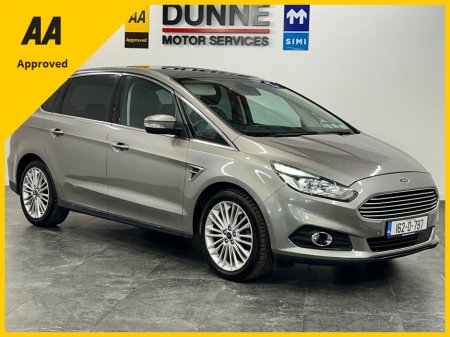2016 Ford S-Max **TITANIUM SPORT**PAN ROOF**FULL LEATHER**AUTO**HEATED SEATS AND STEERING WHEEL**REVERSE CAMERA**2.0TDCI 180PS**AMAZING SPEC*NCT 10/26*12 MONTH WARRANTY*FINANCE AVAILABLE