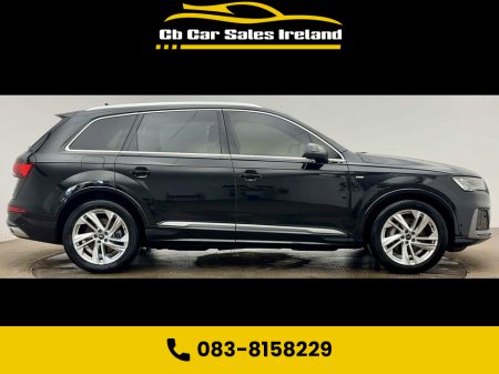 2023 Audi Q7 3.0 TDI V6 50 S line SUV 5dr Diesel Tiptronic quattro Euro 6 (s/s) (286 ps) 1 OWNER + AIR SUSPENSION + 7 SEATS + FULL LEATHER INTERIOR €86,300