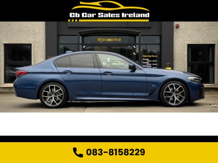 2021 BMW 5 Series 2.0 520d MHT M Sport Saloon 4dr Diesel Hybrid Steptronic Euro 6 (s/s) (190 ps) 1 OWNER + VIRTUAL COCKPIT + REVERSE CAM + FULL BODY KIT €37,490