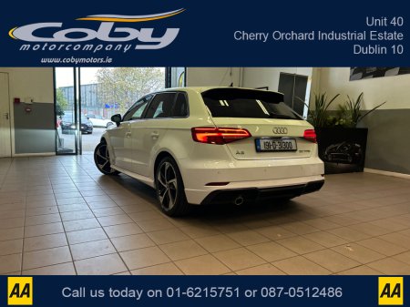 2019 Audi A3 SPORTBACK 1.0 TFSI 116HP S LINE 4DR 30. New NCT, Alloy Wheels, 2Keys, Sat Nav, Full Electrics, Bluetooth, Half Leather, MFSW, Cruise Control, Reverse Camera, Parking Sensors, Air Conditioning and more €23,950
