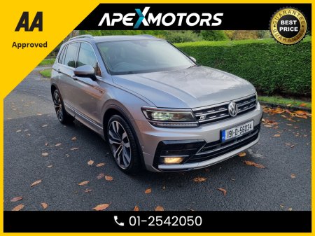 2019 Volkswagen Tiguan FINANCE ARRANGED * R-LINE * with TECH PACK * PANORAMIC SUNROOF * 150PS 5DR * NEW NCT NOV-27 * IMMACULATE * STAMPED SERVICE HISTORY * AA APPROVED * 101 SAFETY CHECKLIST * AUTOMATIC (DSG) * HEATED SEATS