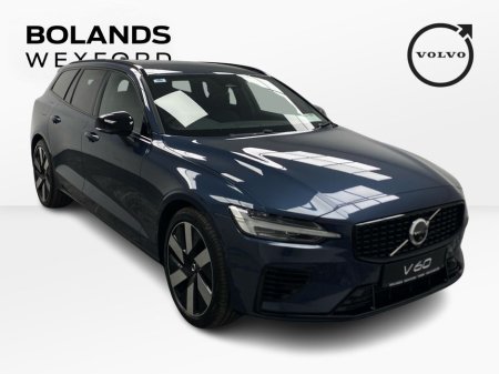 2026 Volvo V60 Denim Blue Plus with Charcoal Nappa leather