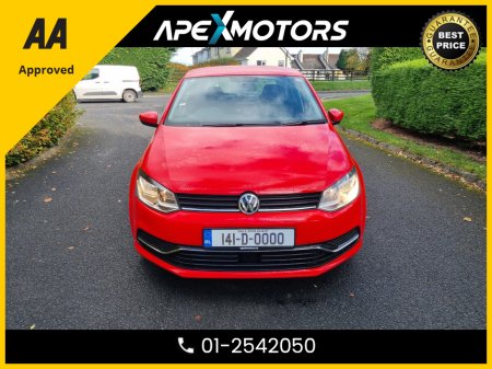 2014 Volkswagen Polo FINANCE ARRANGED * LOW LOW KMs * 1.2 COMFORTLINE AUTO 5Dr * NEW NCT NOV-27 * LOW TAX * AA APPROVED  * 101 SAFETY CHECKLIST * IMMACULATE * COLOUR REVERSE CAMERA * ADAPTIVE CRUISE * CRUISE CONTROL and S €9,749
