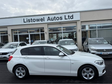2016 BMW 1 Series SPORT 2.0 AUTO * REAR VIEW CAMERA, REVERSE SENSORS, ADAPTIVE CRUISE CONTROL, FOLDING MIRRORS, MULTIMEDIA DISPLAY, 2 KEYS, FACTORY FITTED PRIVACY GLASS, MULTIFUNCTION STEERING WHEEEL, 2 YEAR NCT * €15,950