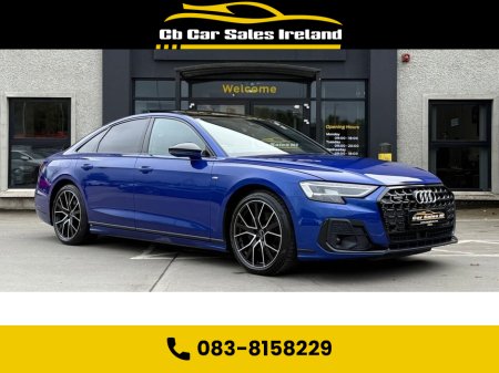2023 Audi A8 3.0 TDI V6 50 Black Edition Saloon 4dr Diesel Tiptronic quattro Euro 6 (s/s) (286 ps) ULTRA BLUE METALLIC + C&S PACK + PANORAMIC GLASS SUNROOF