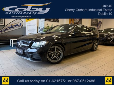 2021 Mercedes-Benz C Class C220D AMG LINE EDITION 2DR AUTO. NCT & Tax, 1/2 Leather, Sat Nav, Dual Climate Control, Heated Seats, Cruise Control, Revers Cam, Parking Sensors, Paddle Shift, BT & more. €35,950