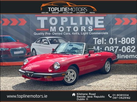 1987 Alfa Romeo Spider //BRAND NEW RESPRAY//SPOTLESS/RARE €19,995