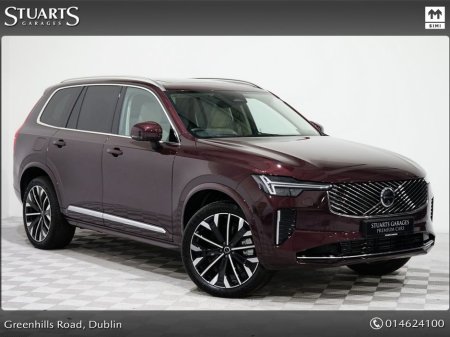 2025 Volvo XC90 ULTRA BRIGHT PHEV XC90 T8 7 SEATS, MULBERRY RED METALLIC WITH CARDAMOM, LEATHER, 21” DIAMOND CUT ALLOYS, AIR SUSPENSION, BOWERS AND WILKINS €88,945