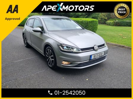 2018 Volkswagen Golf FINANCE ARRANGED * 1.4 HIGHLINE  * AUTOMATIC * NEW NCT SEP-27 * LOW TAX * AA APPROVED  * 101 SAFETY CHECKLIST * 12-MONTH ROADSIDE ASSIST  * IMMACULATE * TOP-SPEC * LOW LOW KMs * ADAPTIVE CRUISE €19,949