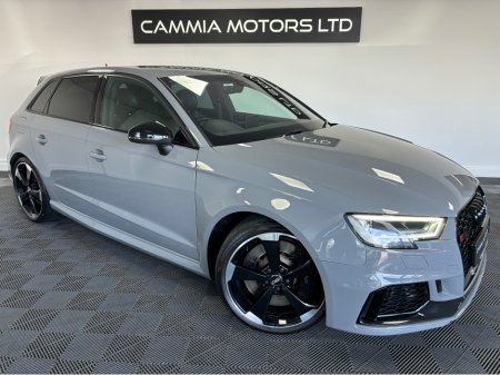 2018 Audi RS3 AUDI RS3 2.5 TFSI QUATTRO 400BHP AUTO *BANG & OLUFSEN SPEAKERS*FACTORY RS SPORT EXHAUST*RS STAMPED SPORT HEATED SEATS*DIGITAL DASH*REVERSE CAM & SENSORS*2 KEYS GREAT SERVICE HISTORY FINANCE AVAILABLE* €48,950