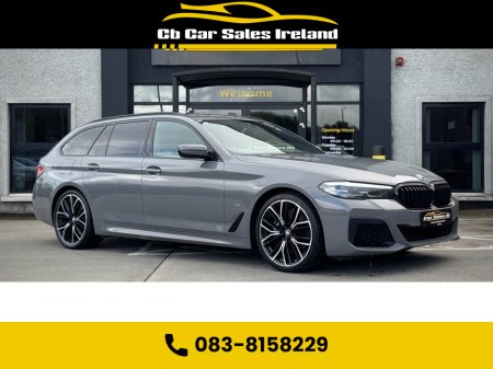 2021 BMW 5 Series 2.0 520d MHT M Sport Touring 5dr Diesel Steptronic 1 OWNER + BERNINA GREY + REVERSE CAMERA €37,750