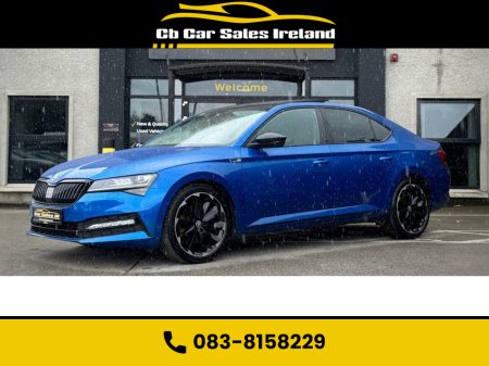 2022 Skoda Superb 2.0 TDI SportLine Plus Hatchback 5dr Diesel DSG 197 BHP MODEL! RACE BLUE METALLIC + GLASS SUNROOF €38,450