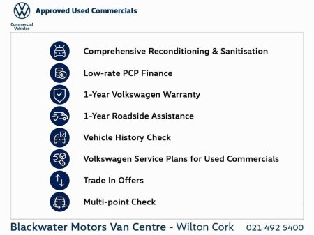 2022 Volkswagen Transporter 2.0TDI 110BHP LONG WHEEL BASE (VAT RECEIPT) €22,317