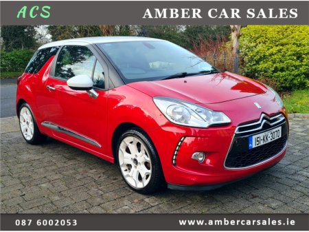 2015 Citroen DS3 1.2L Petrol PureTech 110 DStyle Ice 3dr €6,900