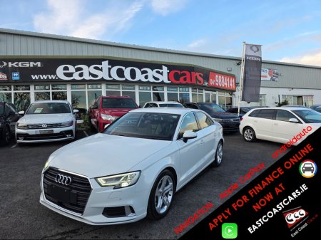 2018 Audi A3 182 ( SALOON ) FULL LEATHER HEATED SEATS VIRTUAL COCKPIT - NAVIGATION SMARTPHONE INTERFACE- SATNAV - REVERSING CAMERA -BLIND SPOT - PARKING SENSORS- LEATHER €23,950