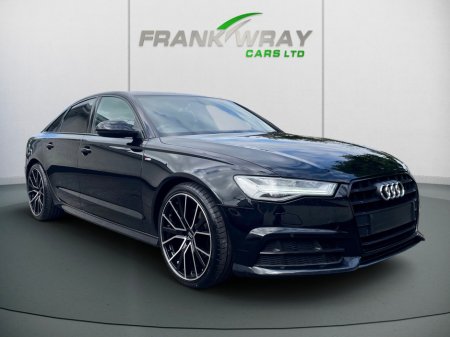 2018 Audi A6 S-LINE BLACK EDITION 2.0 TDI ULTRA 190 **FULL LEATHER**SAT NAV**FLAT BOTTOM STEERING WHEEL**MINT**FSH** €23,950