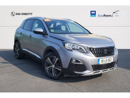 2018 Peugeot 3008 ALLURE 1.6 BLUE HDI 120BHP *** Full Service History / Half Leather / Reversing Camera *** €17,900