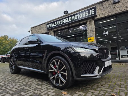 2019 Land Rover Range Rover Sport 2019 F PACE 5.0 SVR S/C 550 BHP AUTO. TAILORED FINANCE ARRANGED IN 1 HOUR. WWW. SARSFIELDMOTORS. IE