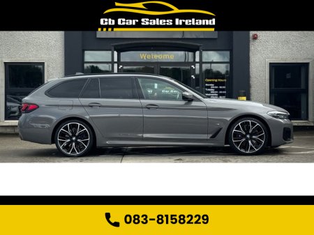 2021 BMW 5 Series 2.0 520d MHT M Sport Touring 5dr Diesel Steptronic 1 OWNER + BERNINA GREY + REVERSE CAMERA €37,750