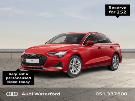 2026 Audi A3 Saloon 35 TDI 150HP S-T SE PCP from €527 per month