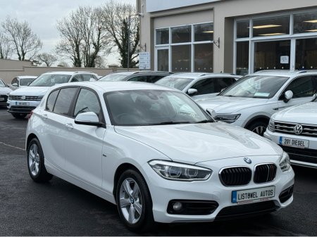 2016 BMW 1 Series SPORT 2.0 AUTO * REAR VIEW CAMERA, REVERSE SENSORS, ADAPTIVE CRUISE CONTROL, FOLDING MIRRORS, MULTIMEDIA DISPLAY, 2 KEYS, FACTORY FITTED PRIVACY GLASS, MULTIFUNCTION STEERING WHEEEL, 2 YEAR NCT * €15,950