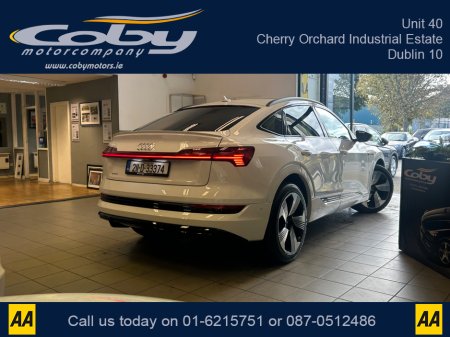 2021 Audi e-tron 50 SPORTBACK S-Line Black Ed 230KW New NCT, Alloy Wheels, 2Keys, MFSW, Sunroof, Full Electrics, Full Leather, Heated Seats, Car Play, Cruise Control, Dual Climate Control, Reverse Cam, and more. €29,950