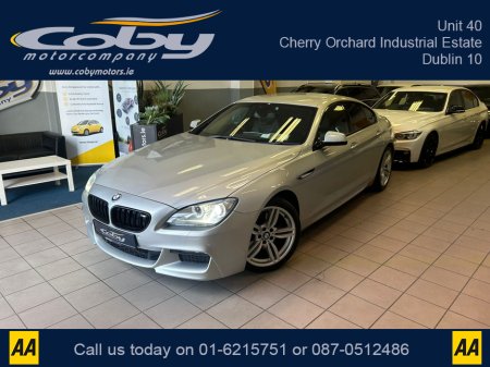 2013 BMW 6 Series 3.0 6 SERIES M SPORT GRAN COUPE 4DR AUTO.New NCT, Alloy Wheels, Cruise Control, Full Leather, Dual Climate Control, Sat Nav, BT, Full Electrics, Parking Sensors, Heated Seats, MFSW, Handsfree  & more. €15,450