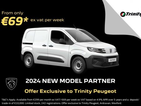 2026 Peugeot Partner €69 EX VAT PER WEEK* 261 REGISTRATIONS * 1.5HDI 100BHP PROFESSIONAL PLUS * TRINITY PEUGEOT *