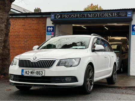 2014 Skoda Superb 1.6 tdi CR Estate, New Nct 12/2026, New Timing Belt, Bluetooth, A/C, Alloys, Privacy Glass, 6 Speed, Ideal Family Car, Service & Warranty Included, SIMI Dealer,