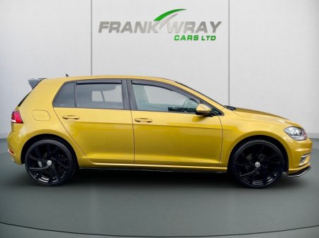 2018 Volkswagen Golf 1.6 TDI SE NAV BLUEMOTION 115PS 5DR**KITTED**REAR SPOILER**FSH**AS NEW**LIME YELLOW** €17,950