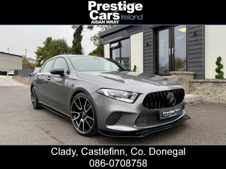 2019 Mercedes-Benz A Class A180 DIESEL SE EXECUTIVE AUTO 5DR HATCHBACK 115 BHP,NIGHT EDITION STYLING,MOUNTAIN GREY,BODY KIT,HALF LEATHER,HEATED SEATS,PRIVACY GLASS,REVERSE CAMERA,PARK ASSIST,COMFORT PACK,ONE OWNER,FULL HISTORY €21,500