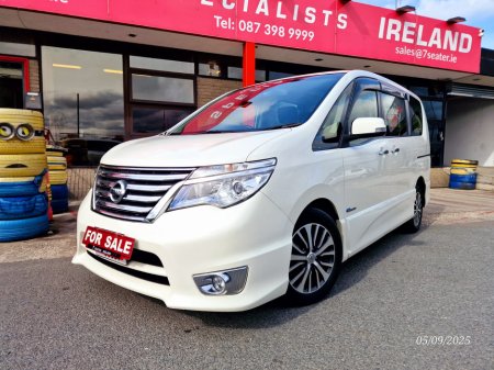 2016 Nissan Serena 2.0 PETROL HYBRID AUTOMATIC LOW MILEAGE PANORAMIC ROOF 7 SEATER €16,900