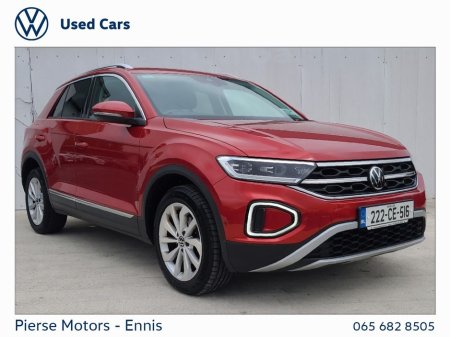 2022 Volkswagen T-Roc 2.0 TDI 116HP Style - Winter Pack + Rear Camera €29,950