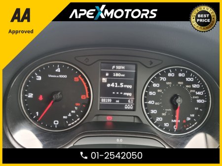 2015 Audi A3 FINANCE ARRANGED * 2.0 TDI SPORT 5DR 150PS * NCT FEB-27 * NEW TIMING BELT * IMMACULATE * LOW LOW MILES * 2-KEYS * LOW TAX * CAREFUL LADY OWNER * CARTELL HISTORY CHECKED * FULLY SERVICED * 01-2542050 €14,949