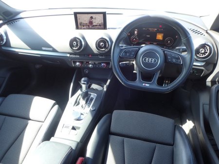 2018 Audi A3 1.4 TFSI S LINE BLACK EDITION PETROL AUTOMATIC // VIRTUAL DASH // HALF LEATHER // PARK ASSIST W/ REVERSING CAMERA // FACTORY BLACK EDITION // FLAT BOTTOM STEERING WHEEL // UPGRADED AUDI SPORT ALLOYS €21,950 thumbnail