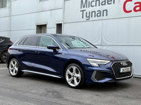 2024 Audi A3 40 TFSIe S Line 1.4 Petrol Plug-In Hybrid Sportback (204bhp) 18'' Alloys + 3D Nav + Full Black Leather Seats
