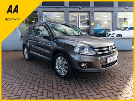 2016 Volkswagen Tiguan 2.0 TDI SPORT EDITION 110BHP 5DR SUV // FULL LEATHER AND PAN ROOF // IRISH CAR WITH ONLY 133,000 KMS // BUY WITH CONFIDENCE AA AND SIMI APPROVED DEALER // FINANCE ARRANGED // ALL TRADE INS WELCOME // €15,900