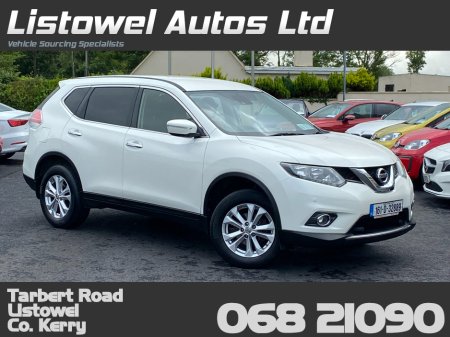 2016 Nissan X-Trail 1.6 SV * LOW MILEAGE, REVERSE SENSORS, AUTO LIGHTS, AUTO WIPERS, CRUISE CONTROL, DUAL ZONE CLIMATE CONTROL, FOLDING MIRRORS, ISOFIX CHILD SEAT ANCHOR POINTS, ELECTRIC HANDBRAKE, 2 KEYS * €11,950