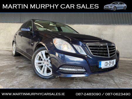 2013 Mercedes-Benz E Class 200 CDI BLUE EFFICIENCY AVANTGARDE ECO 4DR A
