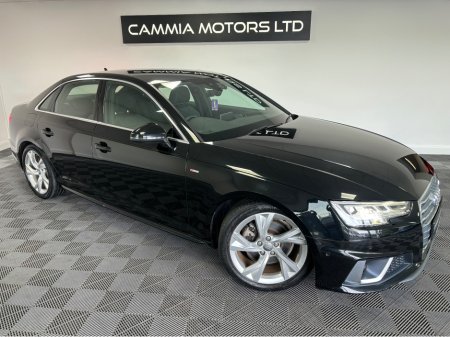 2019 Audi A4 AUDI A4 S-LINE 2.0 PETROL*FACELIFT*DIGITAL DASH*HEATED SEATS*ELECTRIC MEMORY ADJUSTABLE*360 CAMERAS & PARK ASSIST*AUTOHOLD*DRIVE MODES*BLIND SPOT ASSIST,LANE ASSIST,ADAPTIVE CRUISE CONTROL*FINANCE AVA €29,950