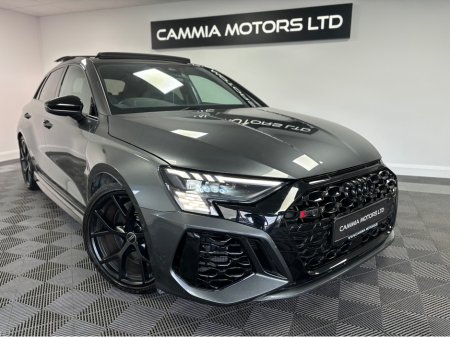 2022 Audi RS3 AUDI RS3 8Y 400BHP*PANORAMIC SUNROOF*HEATED LEATHER RS STAMPED SEATS*BANG & OLUFSEN SPEAKERS*ELECTRIC TAILGATE*REVERSE CAMERA & SENSORS*KEYLESS ENTRY & START*PARK ASSIST*FINANCE AVAILABLE & TRADE INS* €84,950