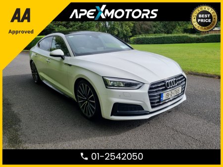 2019 Audi A5 Sportback FINANCE ARRANGED * SPORTBACK 35 TDI 150 S 4DR A S-TRONIC LINE * NCT FEB-27 * LOW TAX OCT-25 * 6-STAMPS SERVICE HISTORY * AA APPROVED * 101 SAFETY CHECKLIST * AUTOMATIC (DSG) * IMMACULATE * HEATED SEAT €33,949