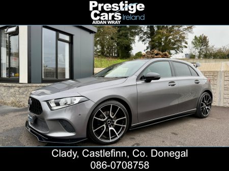 2019 Mercedes-Benz A Class A180 DIESEL SE EXECUTIVE AUTO 5DR HATCHBACK 115 BHP,NIGHT EDITION STYLING,MOUNTAIN GREY,BODY KIT,HALF LEATHER,HEATED SEATS,PRIVACY GLASS,REVERSE CAMERA,PARK ASSIST,COMFORT PACK,ONE OWNER,FULL HISTORY