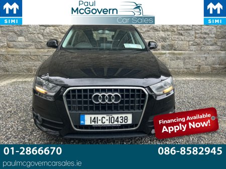 2014 Audi Q3 2.0 TDI SE 5DR 138BHP**//**METALLIC BLACK**//**WARRANTY**//**FINANCE ARRANGED**//**TRADE IN ACCEPTED**//**FRONT FOGS! €11,999