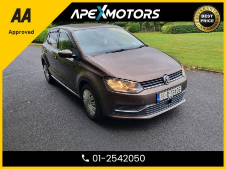 2015 Volkswagen Polo FINANCE ARRANGED * TOP-SPEC  * HIGHLINE * AUTOMATIC * NCT AUG-26 * LOW TAX * STAMPED SERVICE HISTORY * AA APPROVED * 101 SAFETY CHECKLIST * IMMACULATE ( AS NEW ) * COLOUR REVERSE CAMERA €9,949