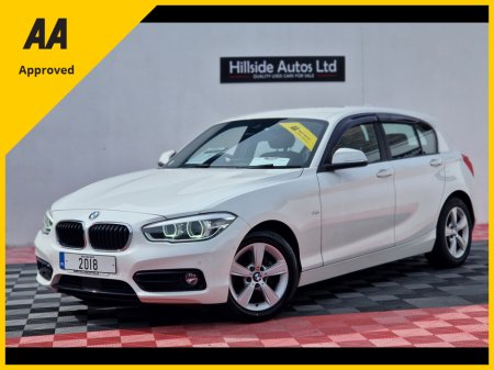 2018 BMW 1 Series 118D SPORT 5DR 2.0 DIESEL AUTOMATIC 12 MONTH WARRANTY €15,950