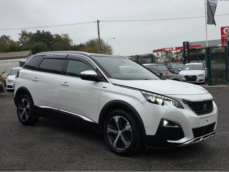 2018 Peugeot 5008 ( 182 REG ) GT LINE 7 SEATER  - DIGITAL DASH - CAMERA - ALLOYS -   CARPLAY ANDROID AUTO EU RADIO  PEARL WHITE €26,500