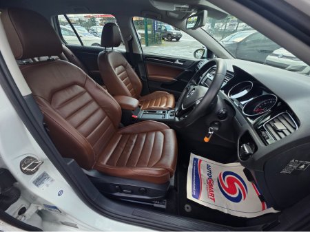 2014 Volkswagen Golf ( 142 REG ) FULL TAN LEATHER REAR PARKING SENSORS ELECTRIC HEATED SEATS - CAMERA  - ALLOYS - BLUETOOTH- DRIVE MODE €13,500