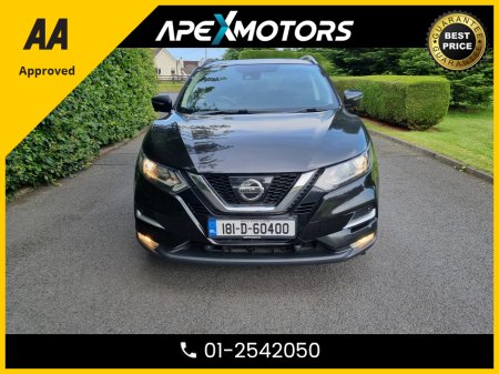 2018 Nissan Qashqai FINANCE ARRANGED * TOP-SPEC N-CONNECTA DCI * PANORAMIC SUNROOF * NEW NCT APR-27 * 9-STAMPS SERVICE HISTORY * AA APPROVED * 101 SAFETY CHECKLIST * IMMACULATE * HEATED SEATS * COLOUR REVERSE CAMERA €16,749