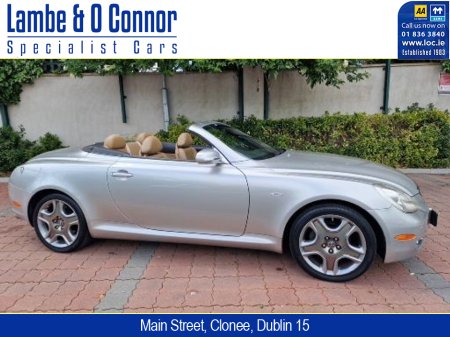 2006 Lexus SC 430 SC 430 CONVERTIBLE **** COSMO SILVER / TAN LEATHER *** ALL OPTIONS *** LOW MILES *** UNIQUE **** €23,950